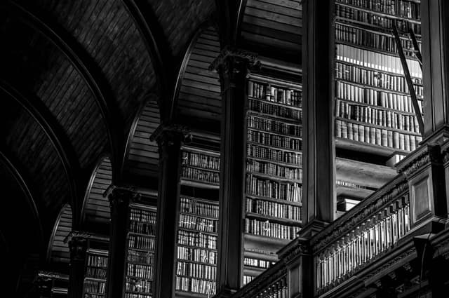 Interior of an old library