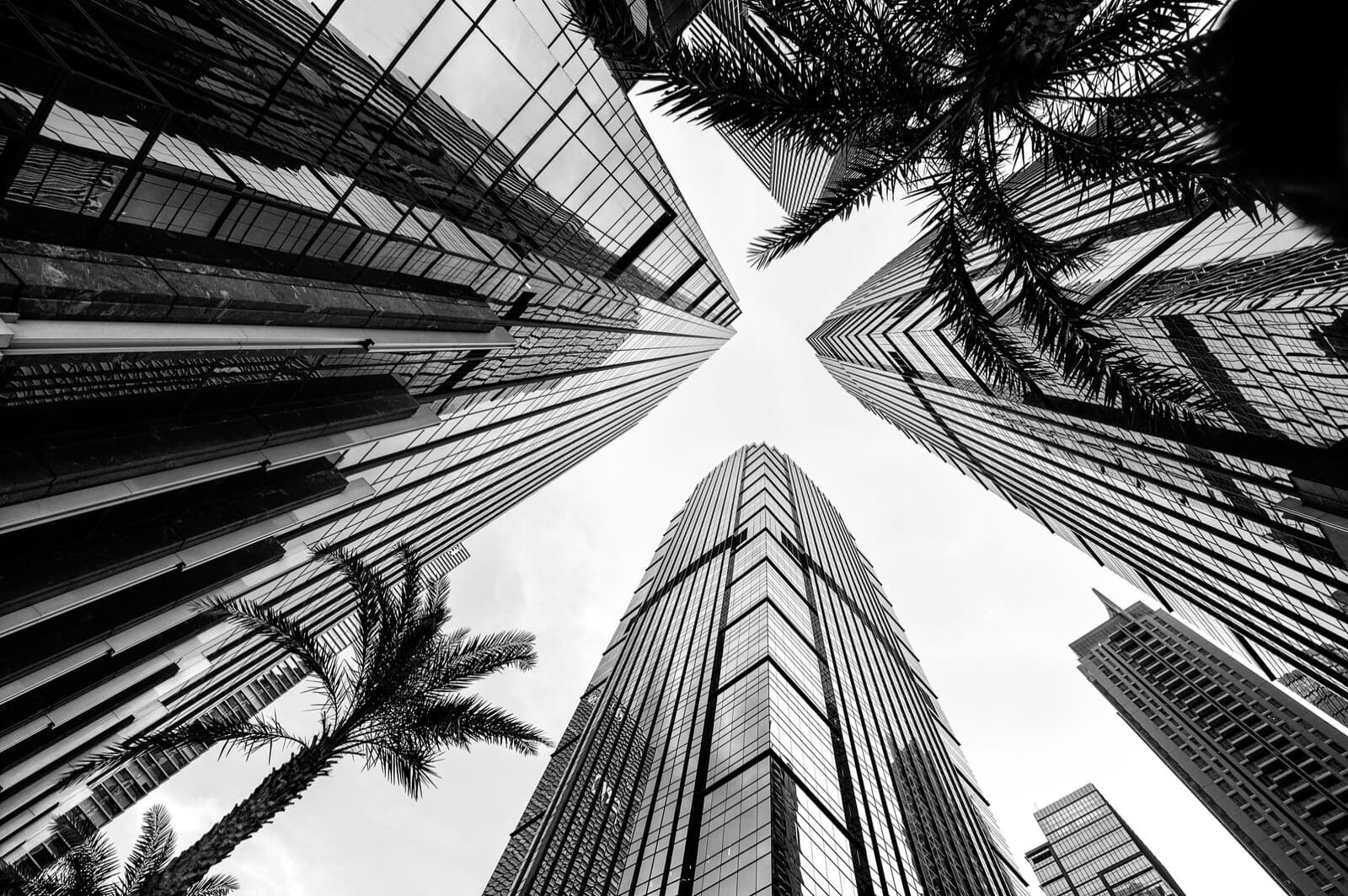 Office buildings in central business district of Jakarta